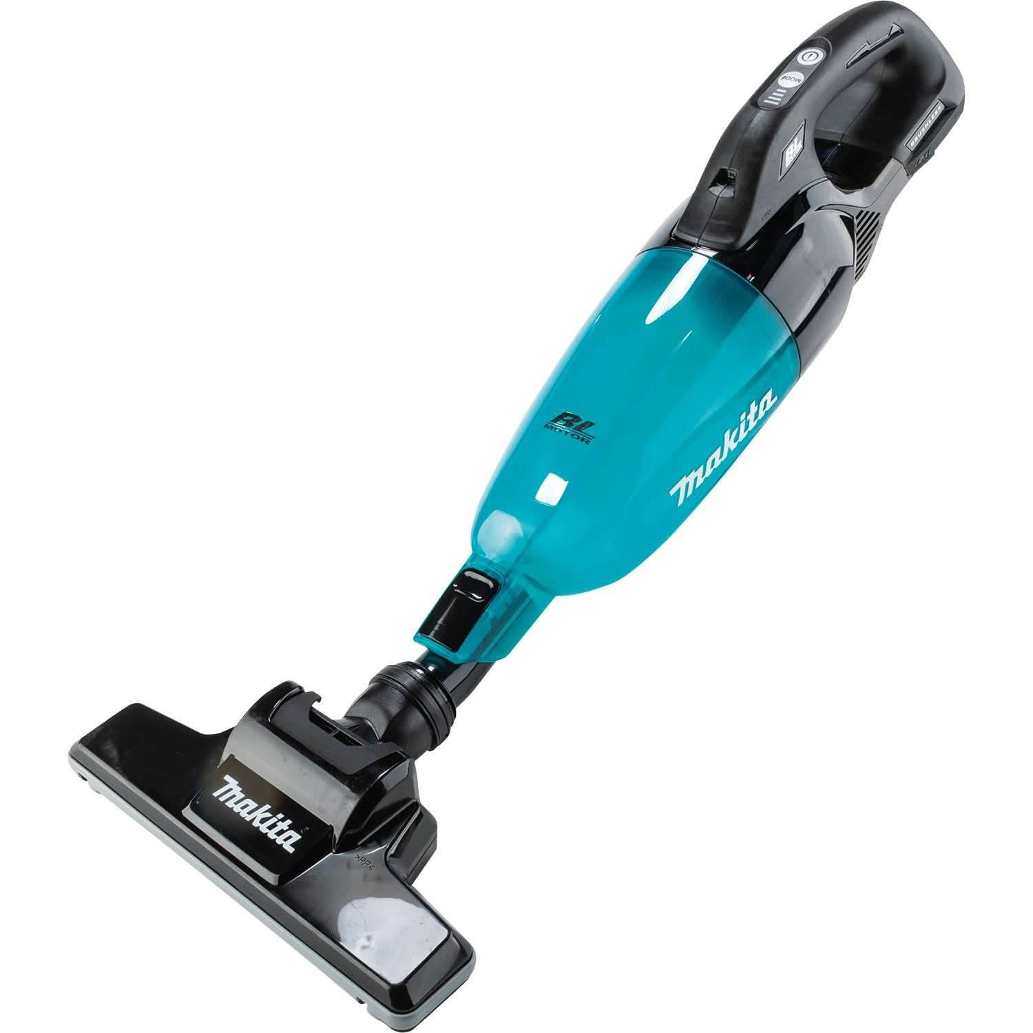 Makita XLC09R1B 18V LXT Lithium-ion Brushless Cordless 4-Speed Compact Stick Vacuum Kit, w/ Push Button (2.0Ah)