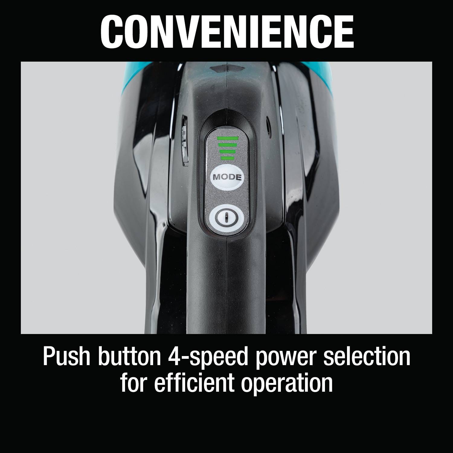 Makita XLC09ZB 18V LXT Lithium-ion Compact Brushless Cordless 4-Speed Vacuum, w/ Push Button (Tool Only)