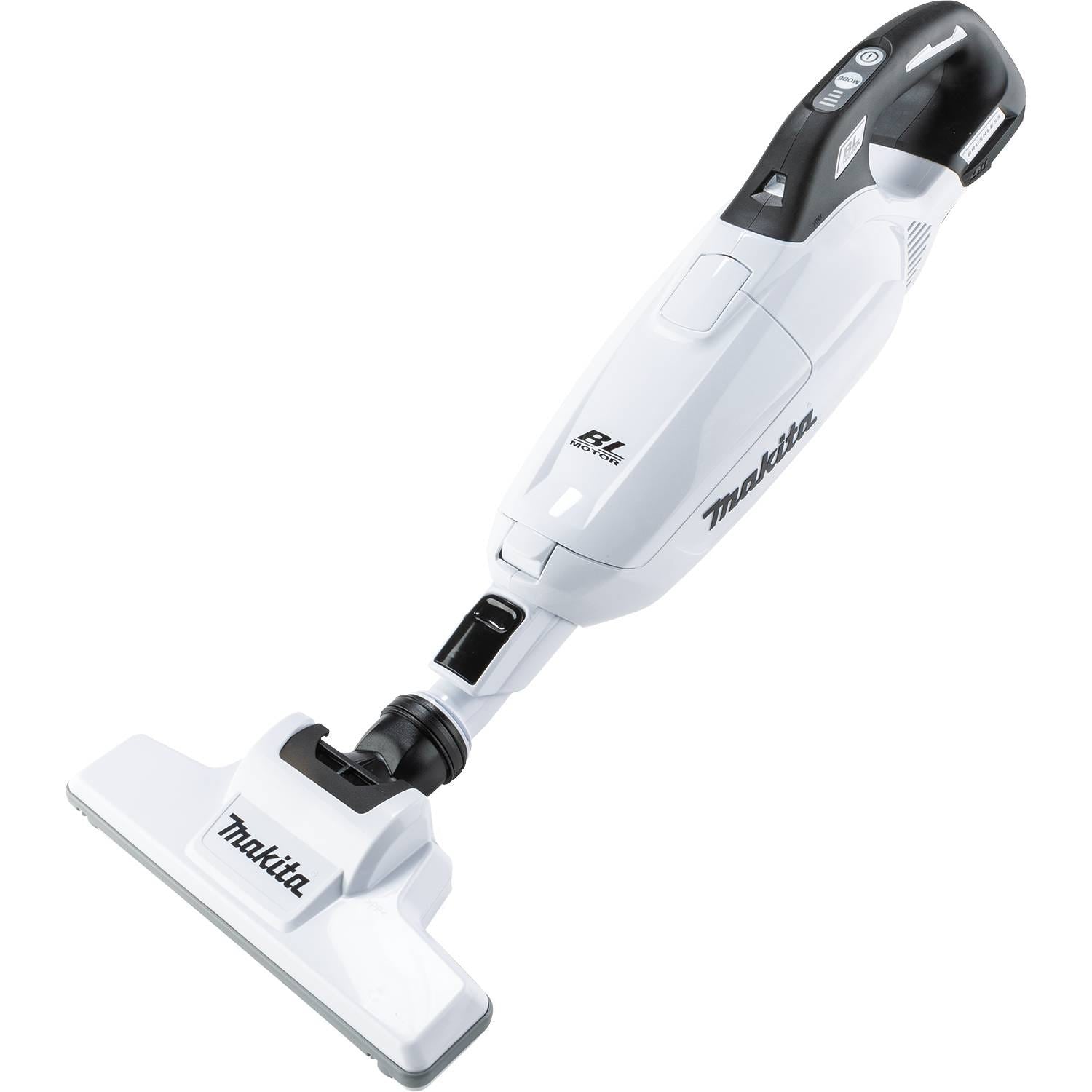 Makita XLC10ZW 18V LXT Lithium-ion Compact Brushless Cordless 4 -Speed Vacuum, w/ Push Button and Dust Bag (Tool Only)