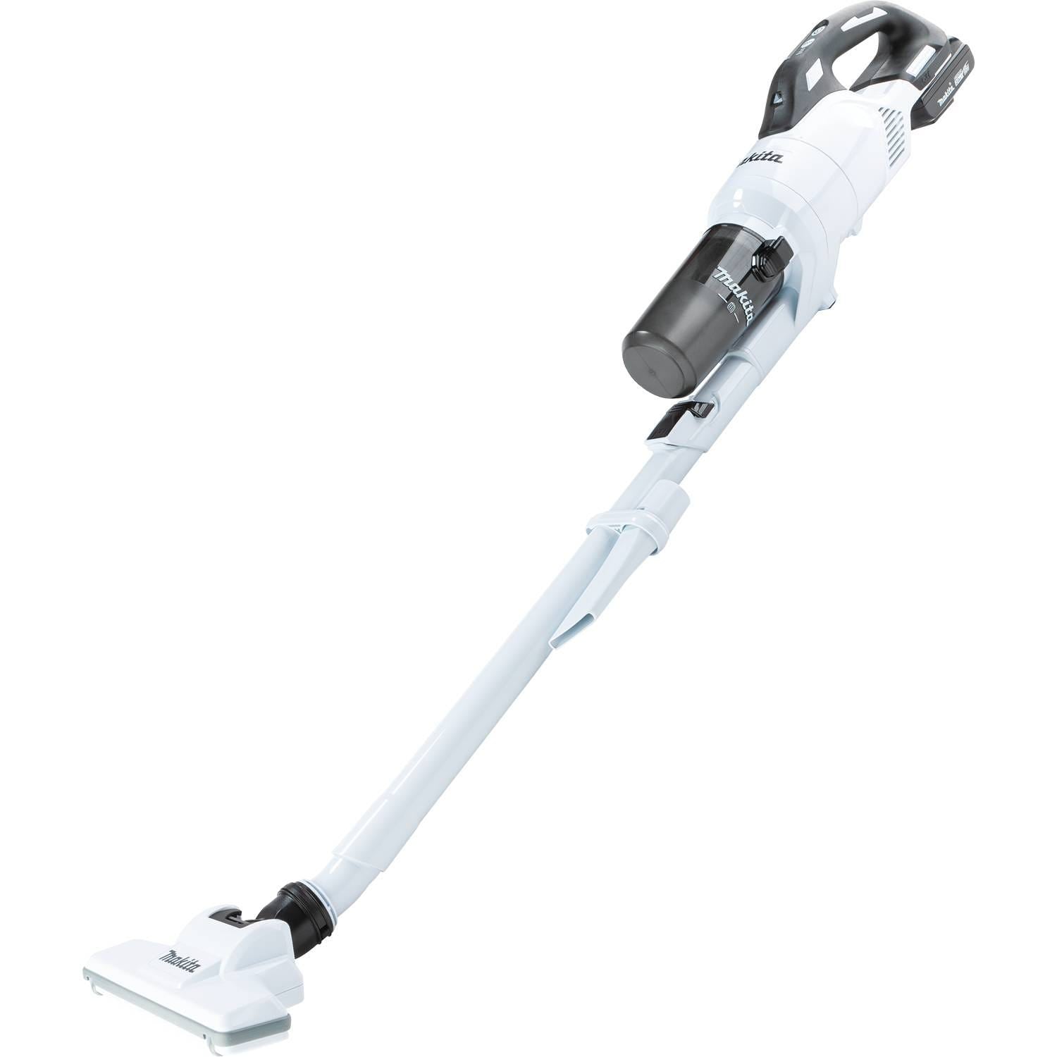 Makita XLC11R1W 18V LXT Lithium-ion Brushless Cordless Cyclonic 4-Speed Compact Stick Vacuum Kit, w/ Push Button (2.0Ah)
