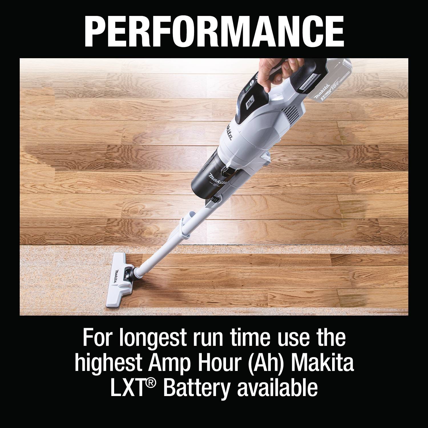 Makita XLC11ZW 18V LXT Lithium-ion Compact Brushless Cordless Cyclonic 4-Speed Stick Vacuum (Tool Only)