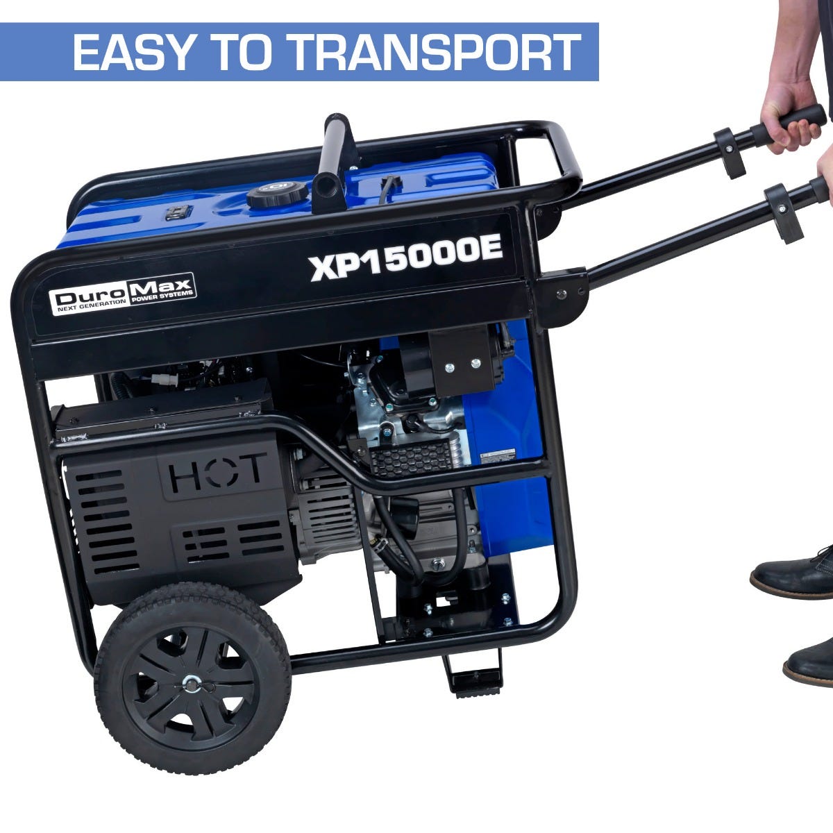 DuroMax XP15000E 15,000-Watt 713cc V-Twin Gas Powered Electric Start Portable Generator