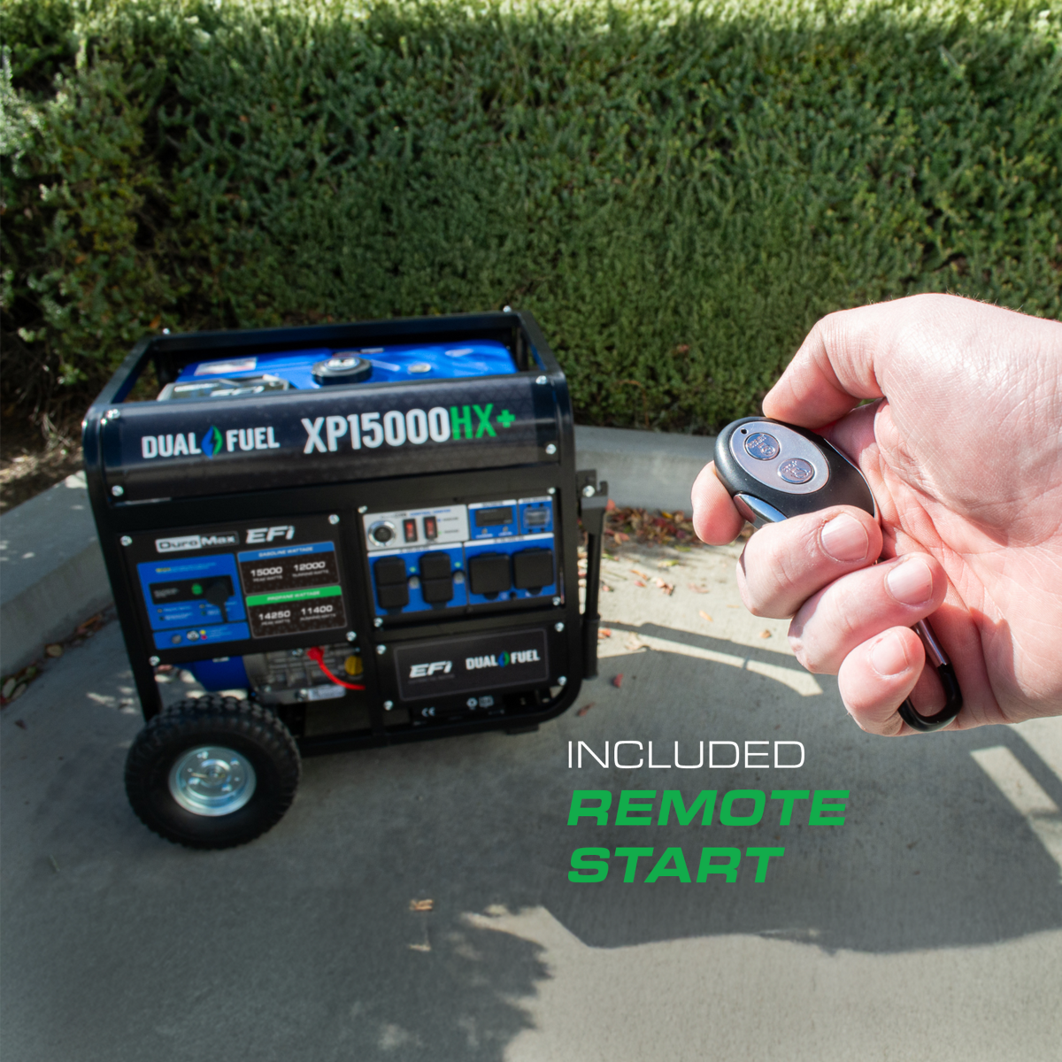 Duromax XP15000HX+ Electric Start 15,000 Watt Dual-Fuel EFI Portable Generator