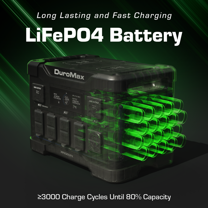 Duromax XP2000PX 2000 Watt LiFePO4 Portable Battery Backup Power Station