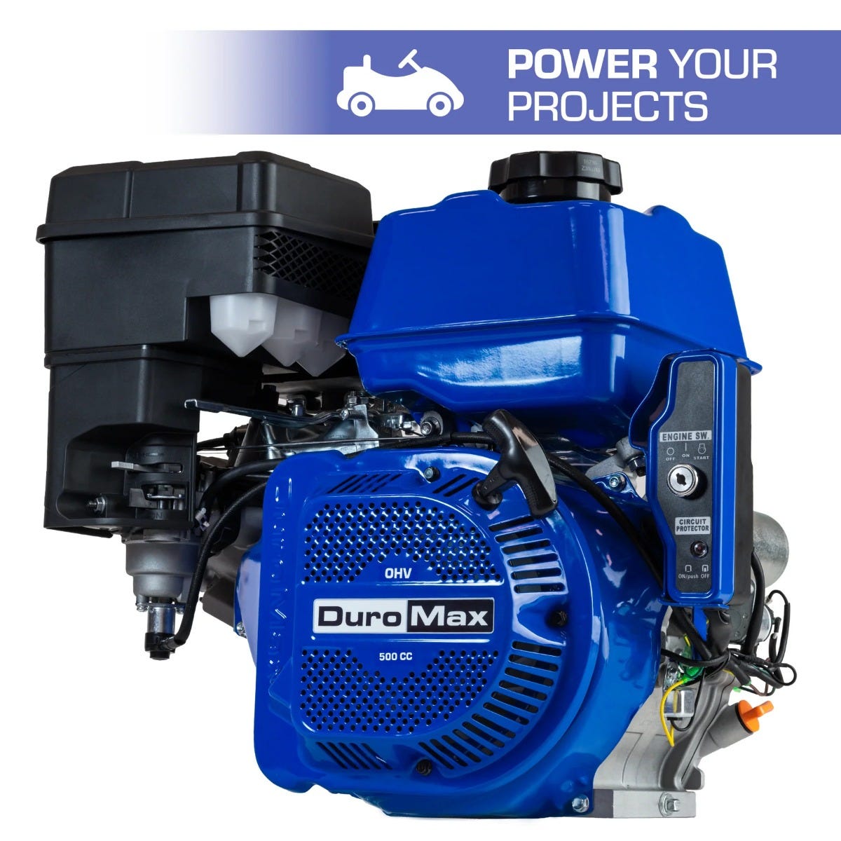 Duromax XP20HPE 500cc 1" Shaft Recoil/Electric Start Gasoline Engine