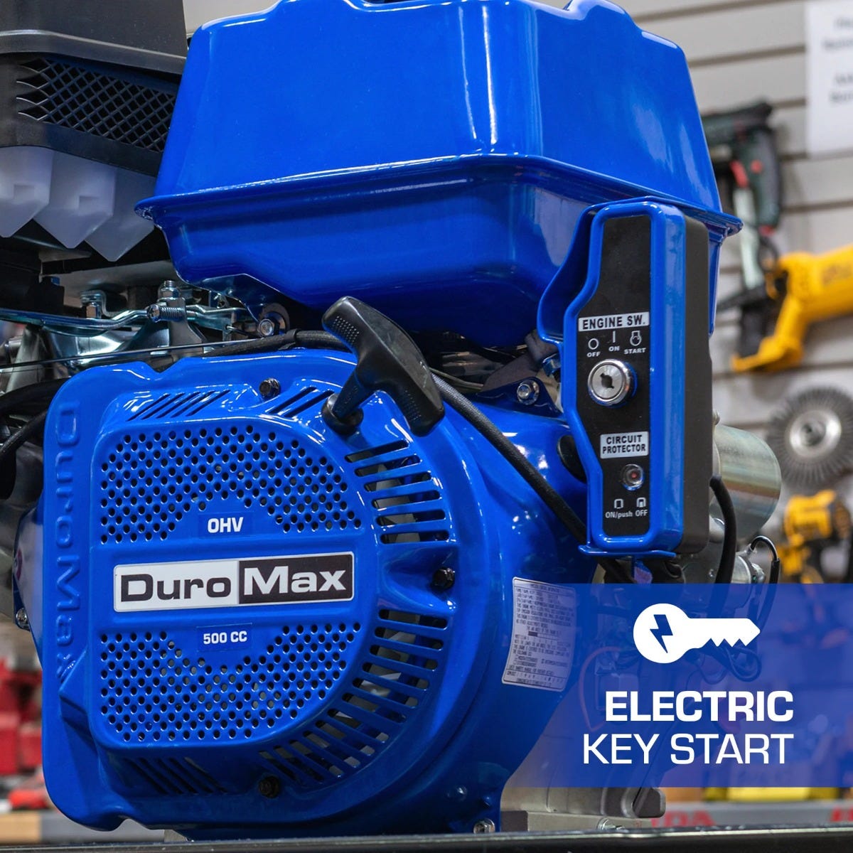 Duromax XP20HPE 500cc 1" Shaft Recoil/Electric Start Gasoline Engine