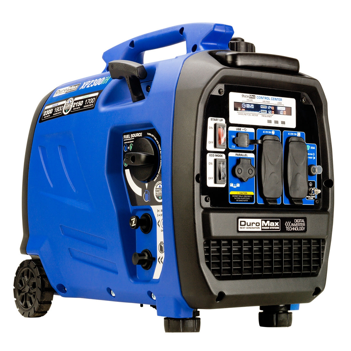 DuroMax XP2300iH 2,300-Watt 80cc Dual Fuel Digital Inverter Hybrid Portable Generator