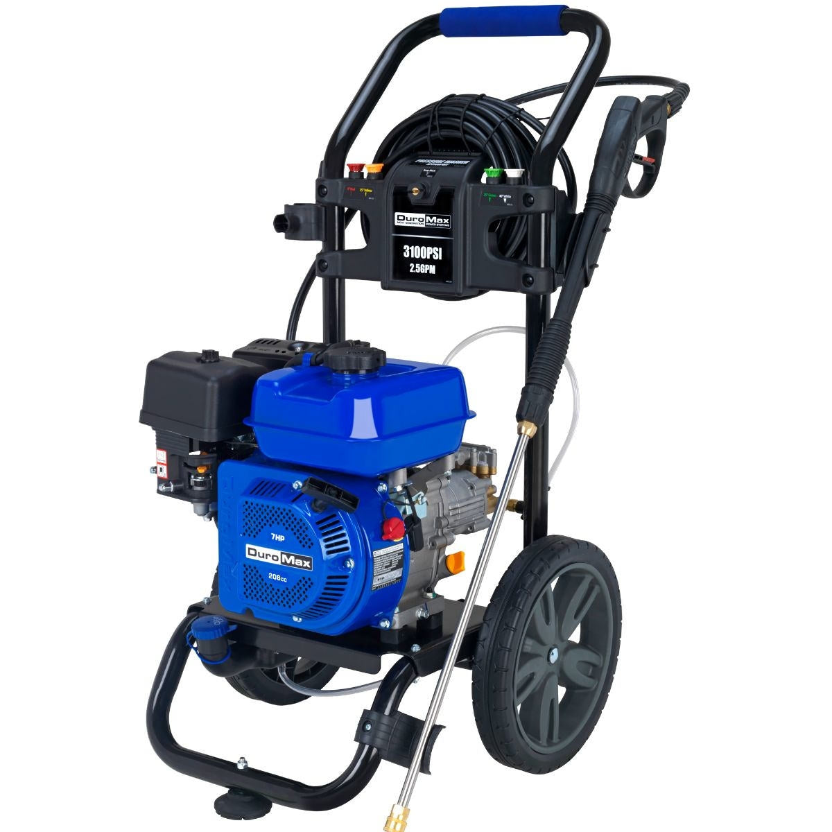DuroMax XP3100PWT 3,100 PSI 2.5 GPM 208cc Gas Engine Turbo Nozzle Pressure Washer