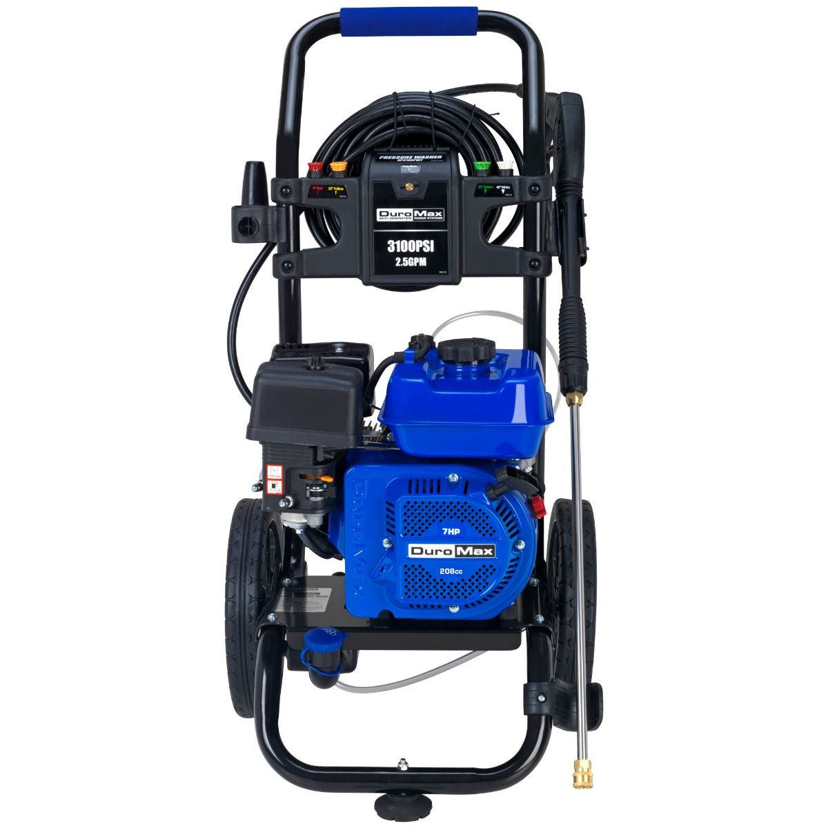 DuroMax XP3100PWT 3,100 PSI 2.5 GPM 208cc Gas Engine Turbo Nozzle Pressure Washer