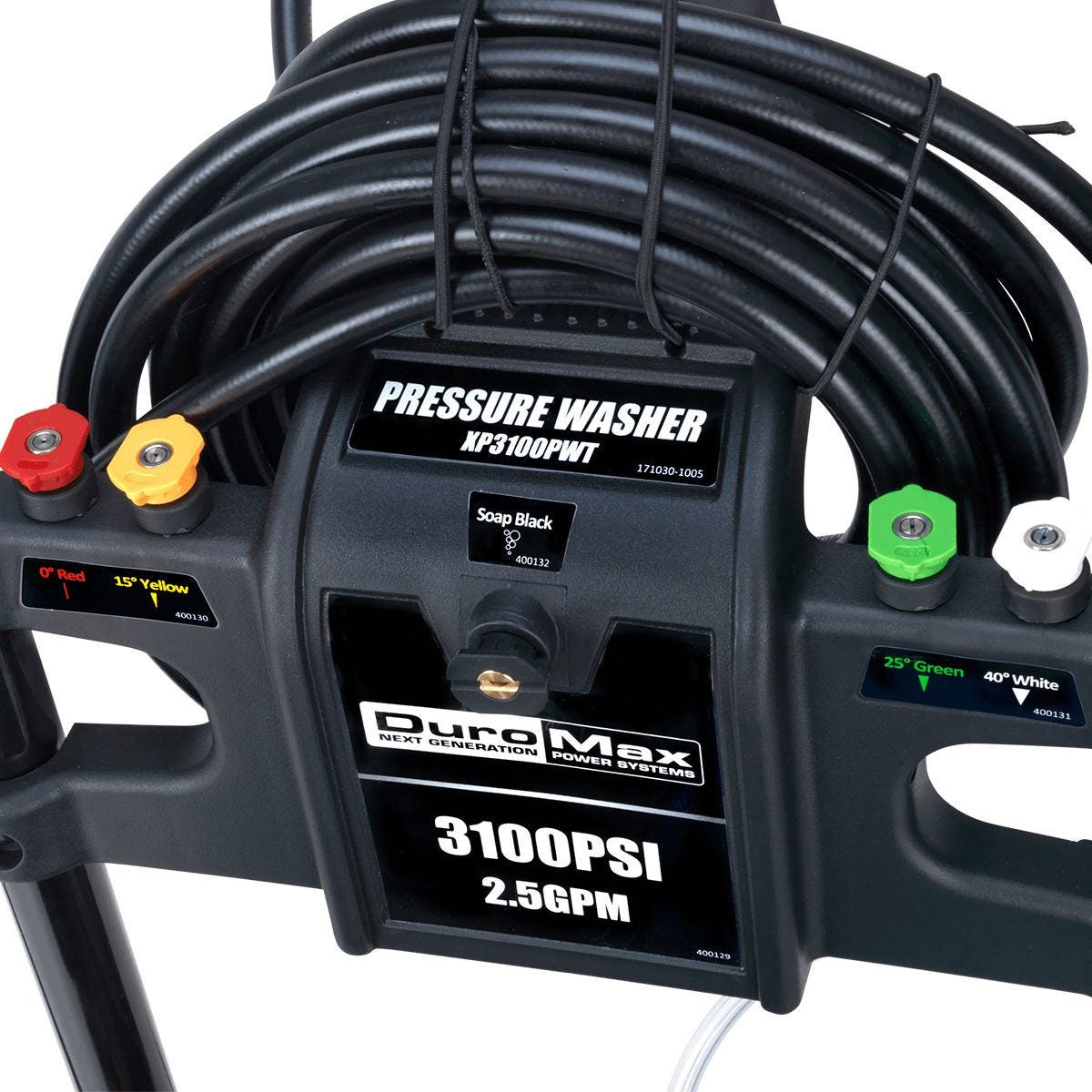 DuroMax XP3100PWT 3,100 PSI 2.5 GPM 208cc Gas Engine Turbo Nozzle Pressure Washer