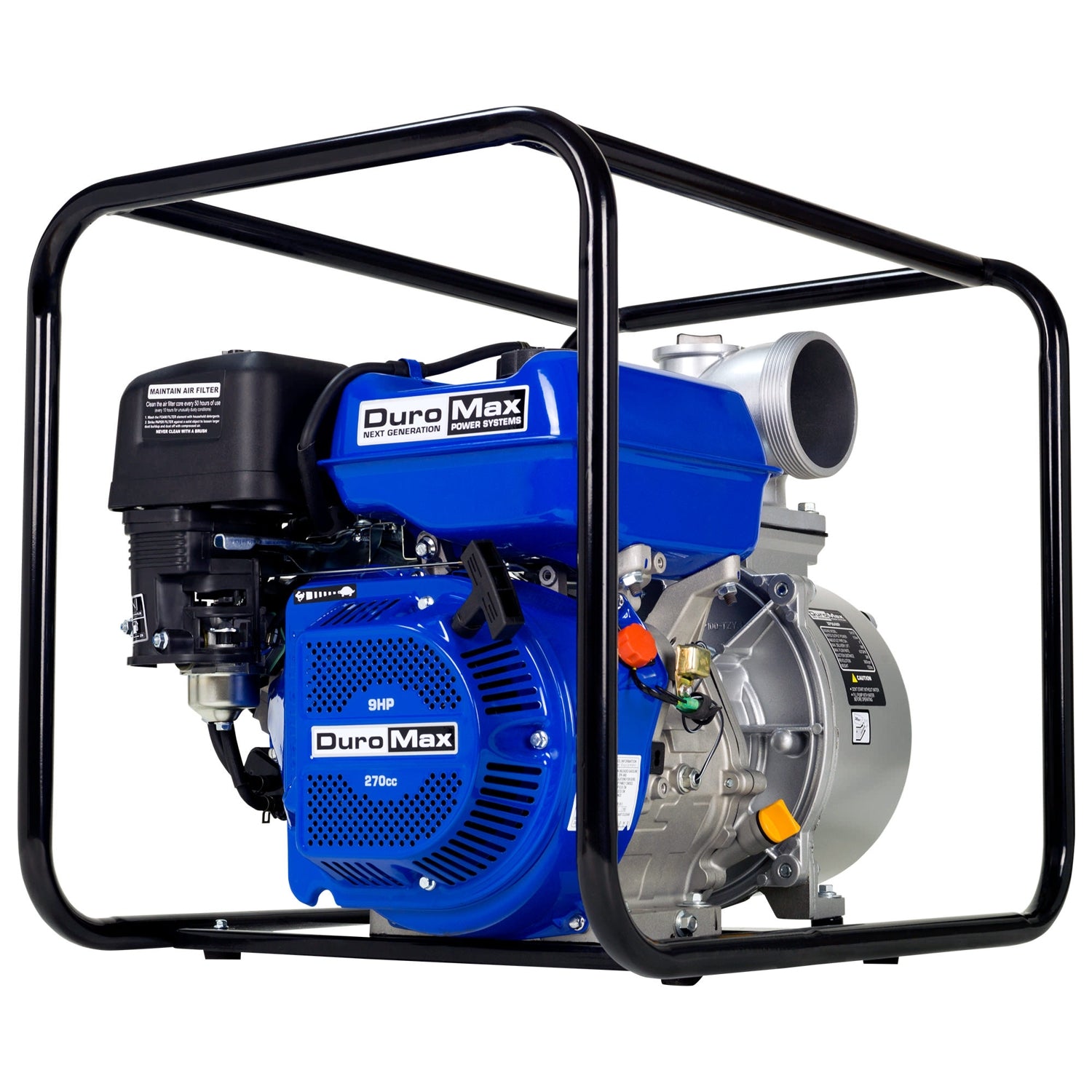 DuroMax XP904WP 270cc 427-GPM 3,600-RPM 4-Inch Gasoline Engine Portable Water Pump