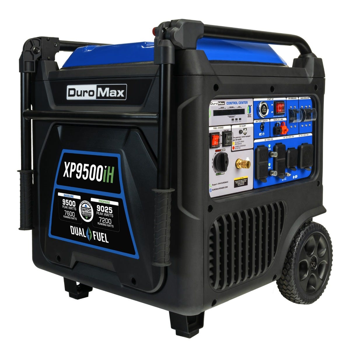 Duromax XP9500iH Portable Dual Fuel Inverter 9,500-Watt Generator w/ CO Alert