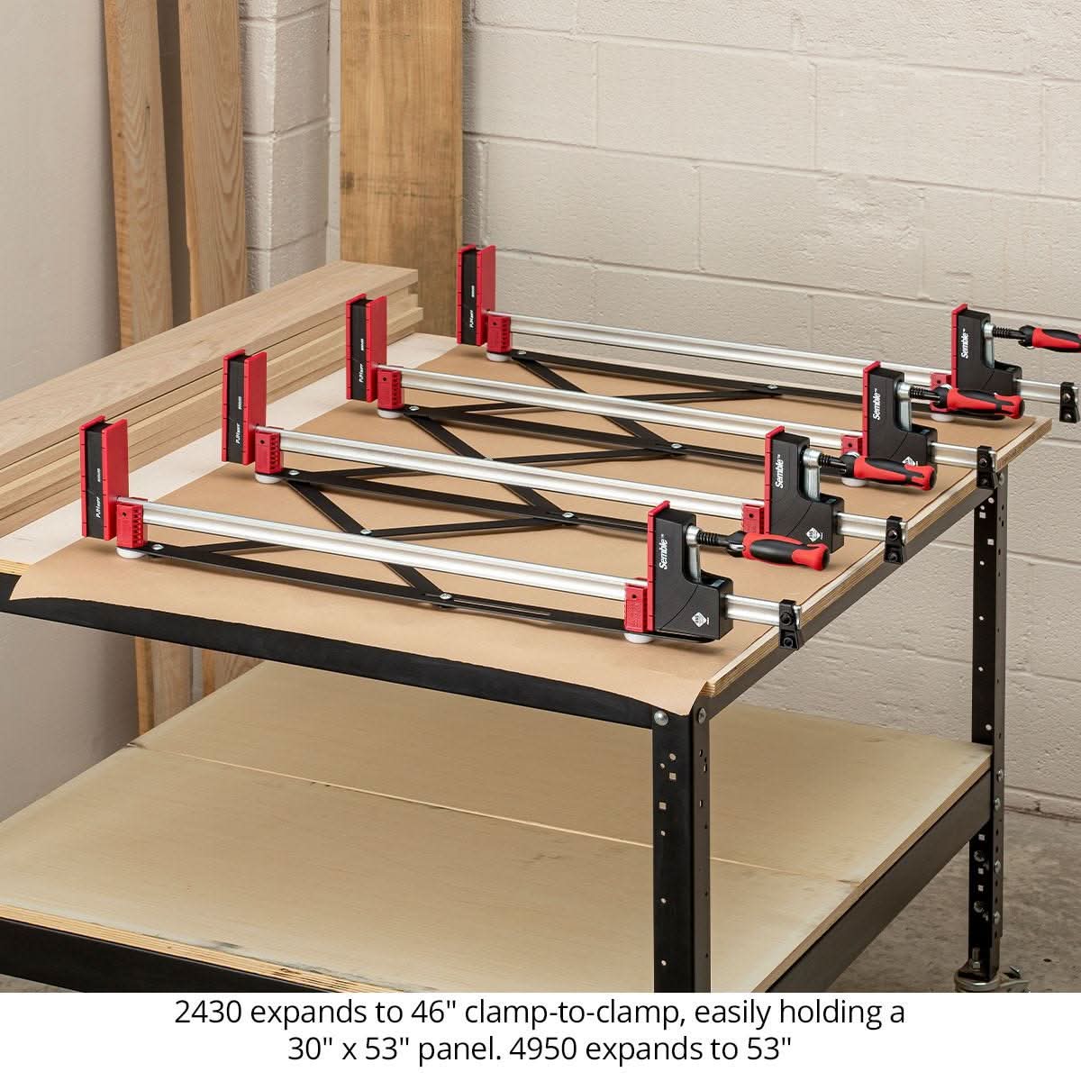 Woodpeckers XPANDER-2430 Xpander Clamp System - Compatible with Parallel Jaw Clamps 24 in. - 40 in.