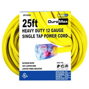 DuroMax XPC12025A 25-Foot 12-Gauge Single Tap Extension Power Cord
