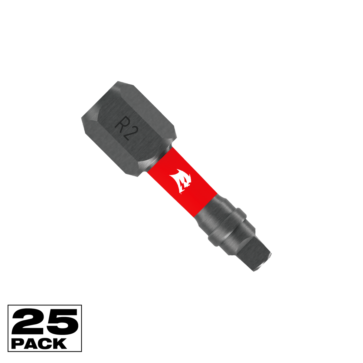 Diablo 1 in. Square #2 Drive Bit with Bit Holder (DSQ21BHP25)