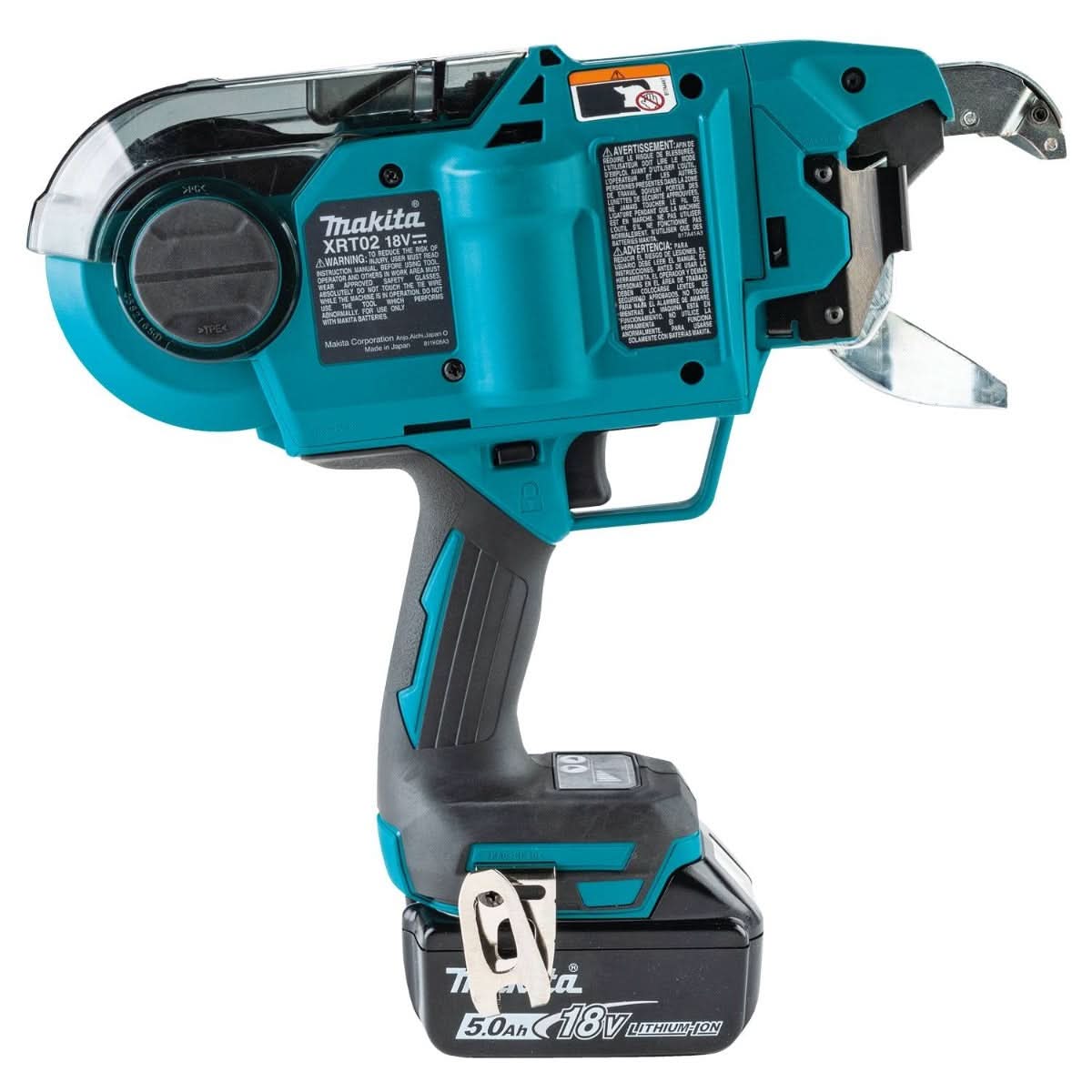 Makita XRT02TK 18V LXT Brushless Cordless Deep Capacity Rebar Tying Tool with Steel Tie Wire 50-Pack, 5.0Ah Kit