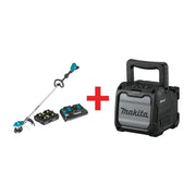 Makita 18V X2 (36V) LXT Brushless String Trimmer Kit (5.0Ah x4) w/ 18V LXT / 12V max CXT Bluetooth Speaker
