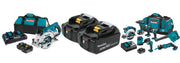 Makita 18V 9-Piece Combo Kit with 2 Chargers and 5 Batteries