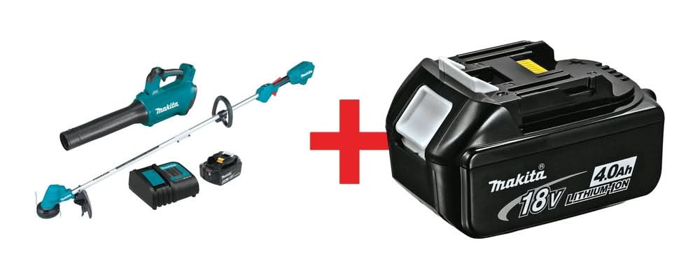 Makita 18V LXT Lithium-Ion Brushless 2-Piece Combo Kit with 4.0Ah Battery 2-Pack