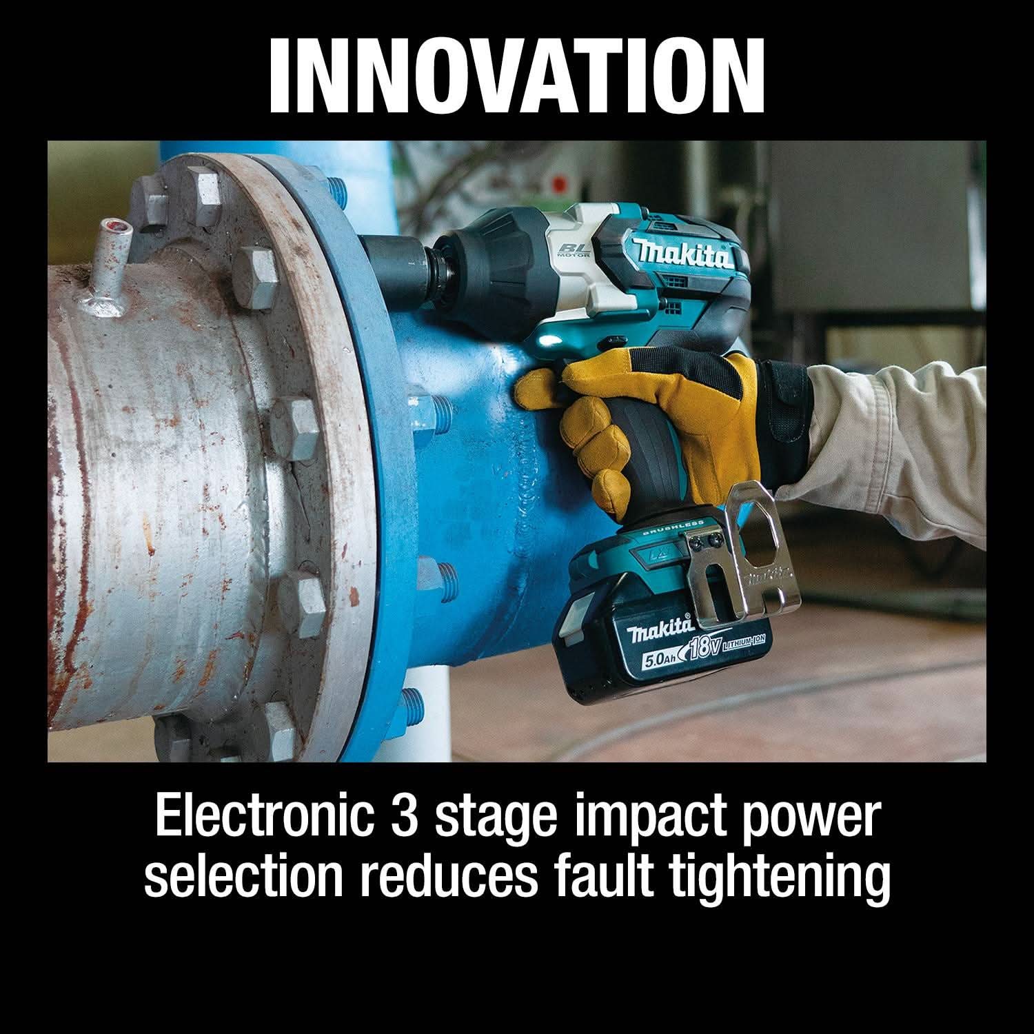 Makita XWT19T 18V LXT Lithium-Ion Brushless Cordless 3-Speed 1/2
