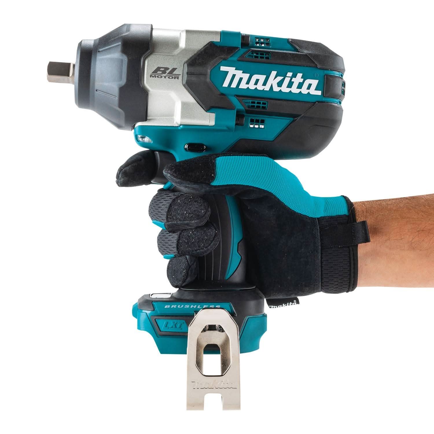 Makita XWT19Z 18V LXT Lithium-Ion Brushless Cordless 3-Speed 1/2" Sq. Drive Impact Wrench w/ Detent Anvil, Tool Only