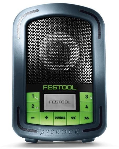 Festool SYS-Rock BR10 Bluetooth Radio with BP 18 Li 4.0 HPC-ASI 18V Airstream Bluetooth Battery