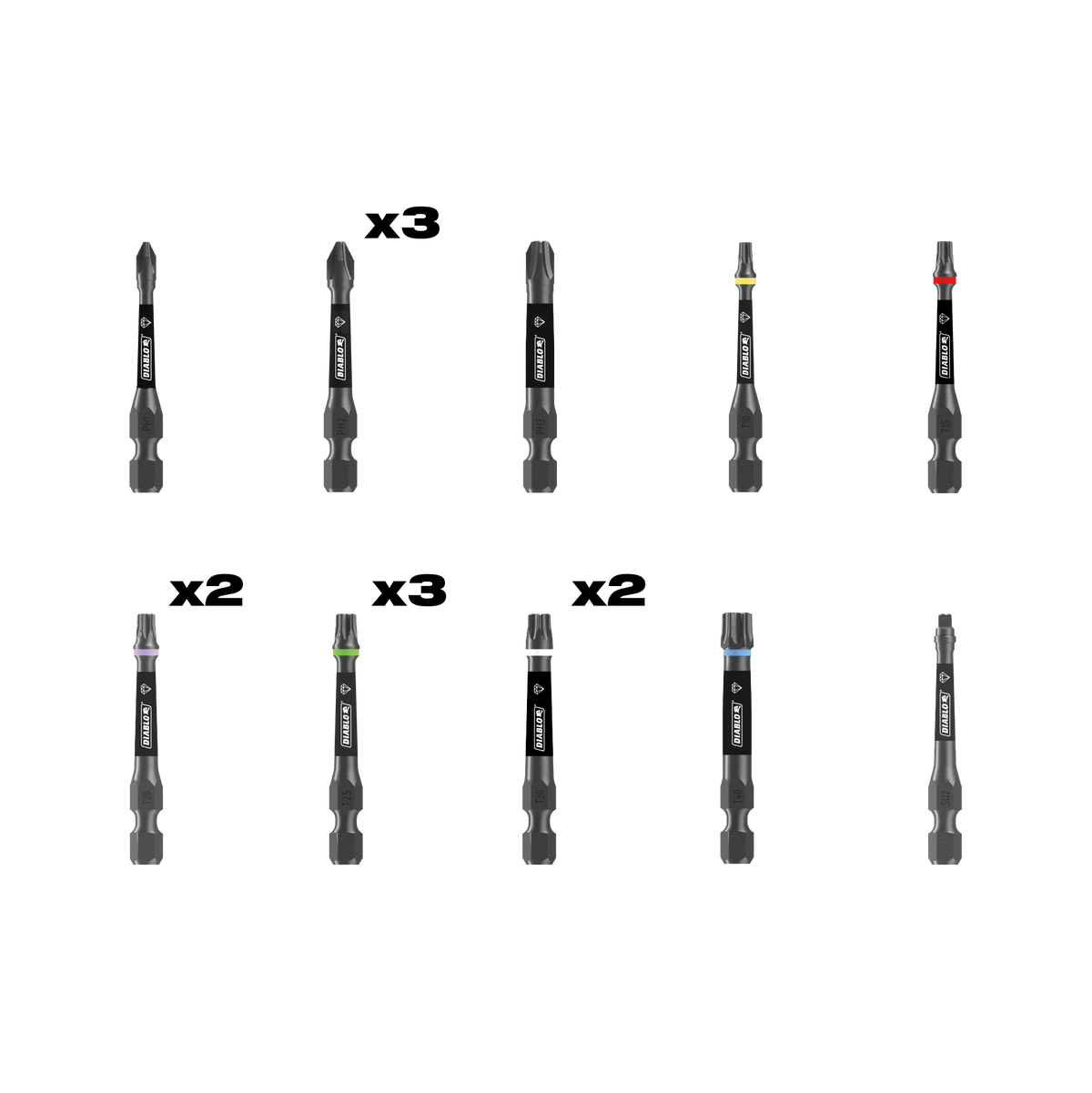 Diablo Demon Drive Bit Set (DSD-S16)