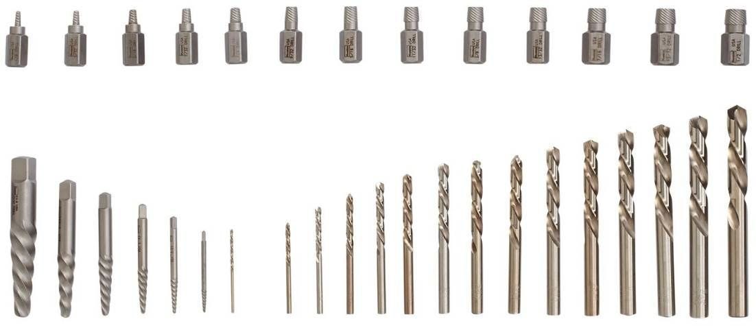 Irwin 11135ZR Hanson 35 Piece Screw Extractor and Drill Bit Set