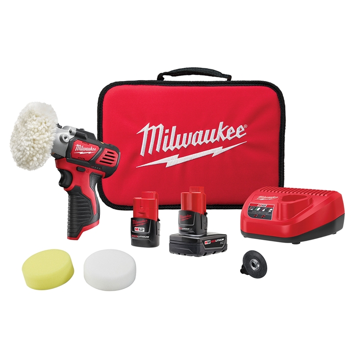 M12 12-Volt Lithium-Ion Cordless Variable Speed Polisher/Sander Kit with Free M12 LED Flood Light M12 12-Volt Lithium-Ion Cordless Variable Speed Polisher/Sander Kit with Free M12 LED Flood Light