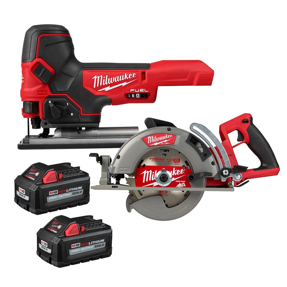 Milwaukee M18 Fuel Barrel Grip Jig Saw with M18 FUEL Brushless Rear Handle  7-1/4