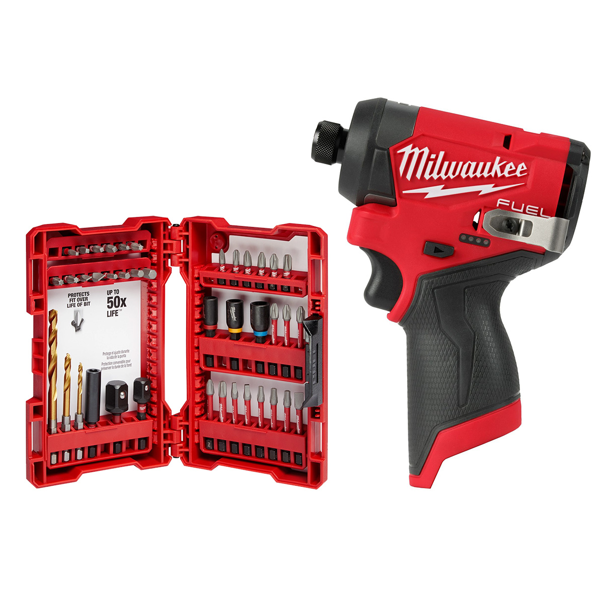 Milwaukee Part # 48-32-4006 - Milwaukee Shockwave Impact Duty Drill And  Alloy Steel Screw Driver Bit Set (40-Piece) - Drill Bits - Home Depot Pro