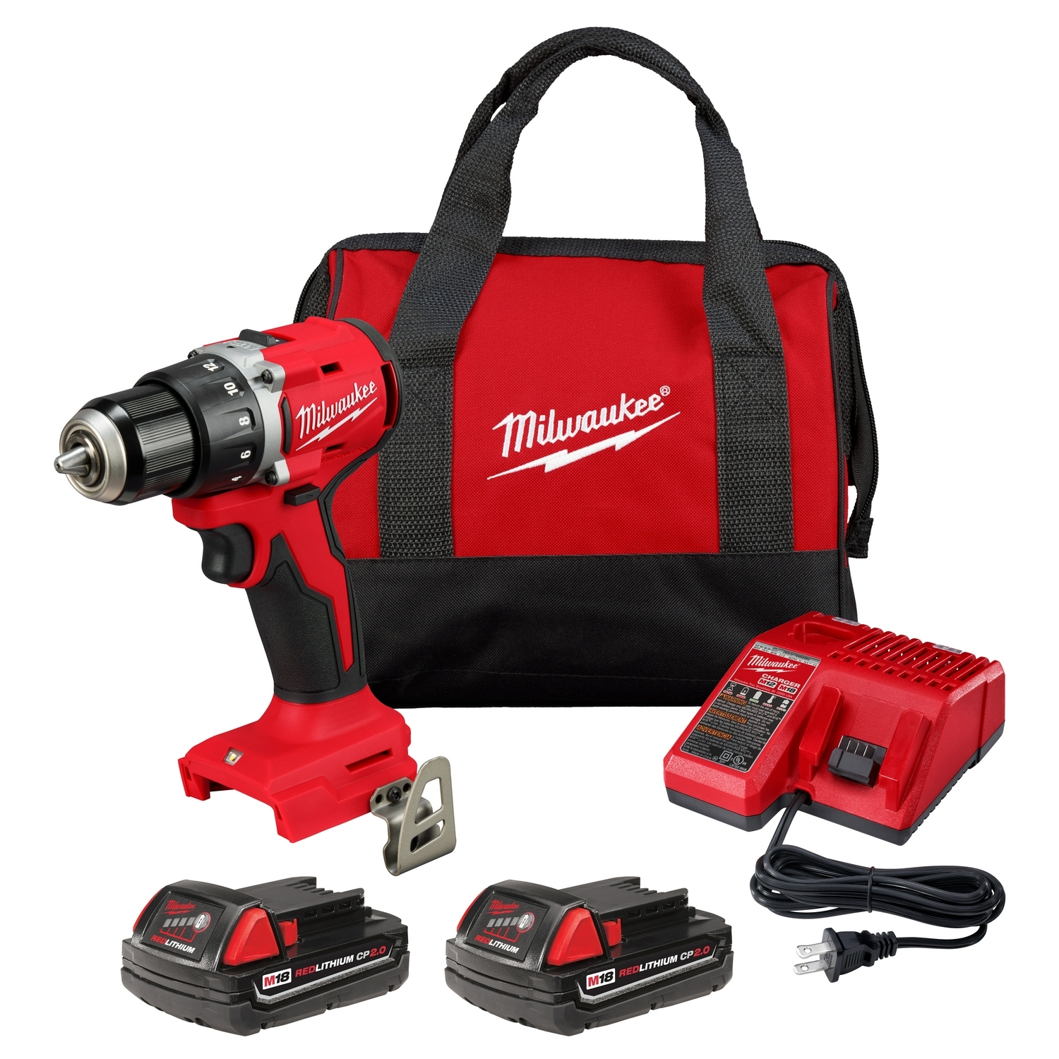 Milwaukee 360122CT M18 Compact Brushless 1/2" Drill Driver Kit