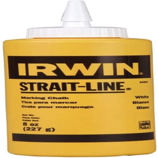 Irwin 64904 STRAIT-LINE® 8 oz. Standard Marking Chalk, White