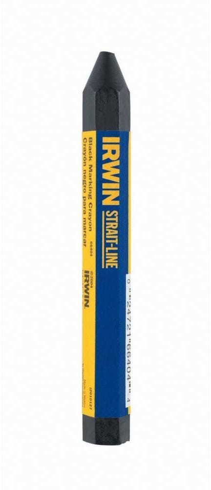 Irwin 66404 STRAIT LINE Lumber Crayon Black