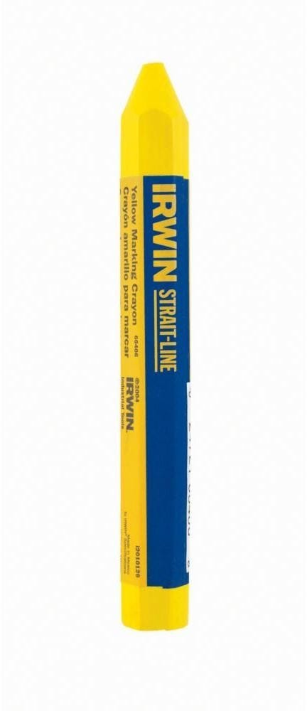Irwin 66406 STRAIT LINE Lumber Crayon Yellow