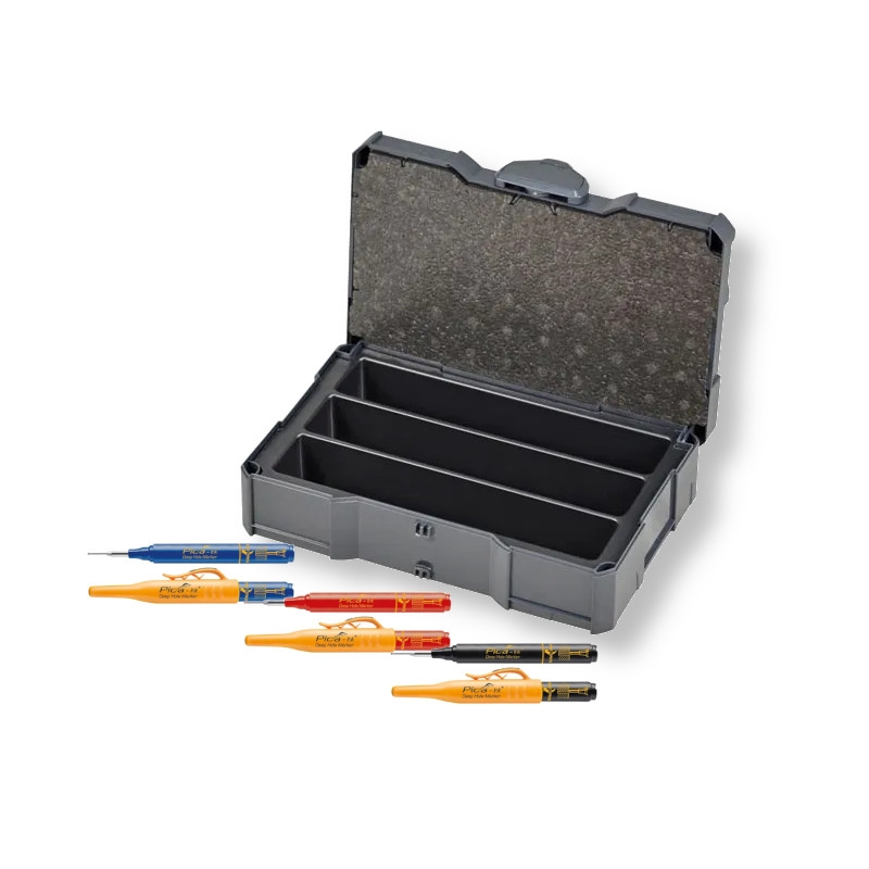 Systainer Systems MINI-systainer T-Loc I, Anthracite for Small Parts with Pica Dry Deep Hole Marker Set