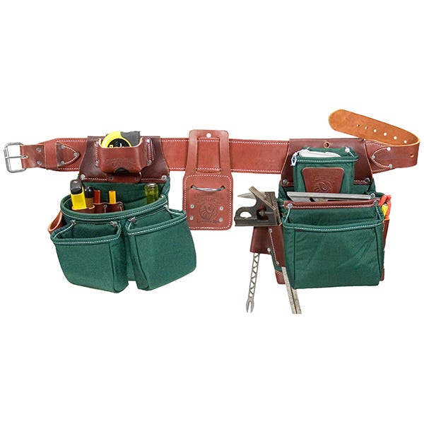 Occidental Leather 8080DBLH-XL Left Handed OxyLights Framer Tool Belt  Package with Double Ouer Bag, XL