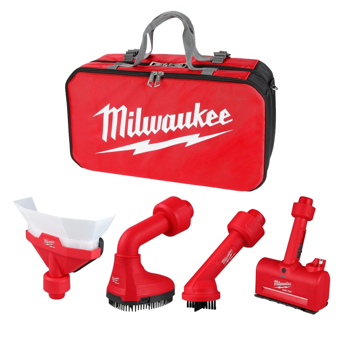 Milwaukee M12 AIR-TIP Vacuum Tool Accessories Auto Detailing Bundle (Bare  Tool)