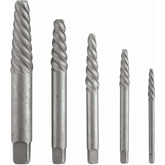 possibility jogger Commotion Bosch BSPE5S 5-Piece High-Carbon Steel Spiral Flute Screw Extractor Set