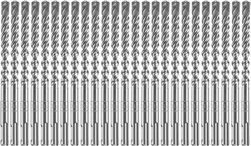 Bosch HCFC2061B25 25-Piece 3/8 In. x 4 In. x 6 In. SDS-plus Bulldog Xtreme  Carbide Rotary Hammer Drill Bits