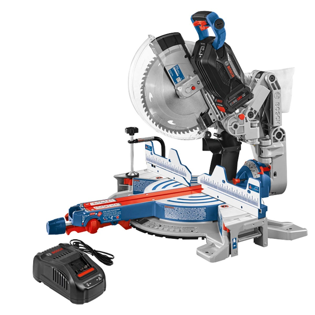 Bosch GCM18V 12GDCN14 18V Surgeon 12 Dual Bevel Glide Miter Saw Kit with Battery