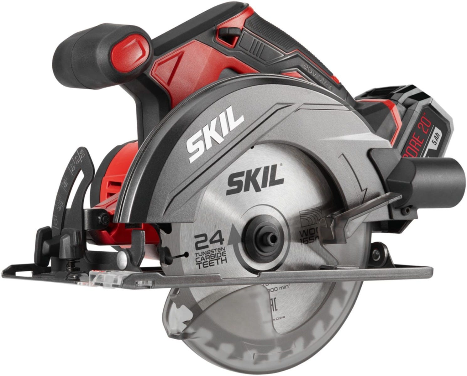 SKIL CR540602 PWR CORE 20 20V 6 1 2 Circular Saw Kit with