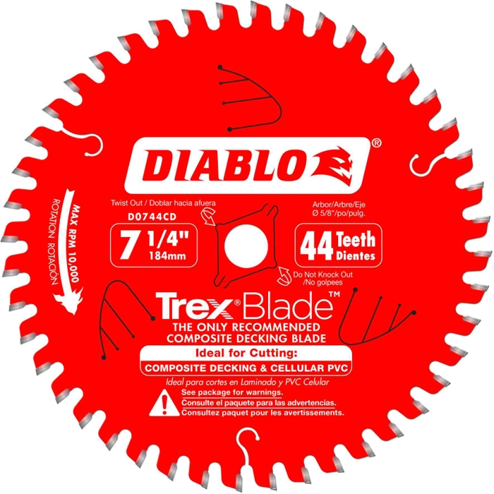 7-1/4 in. x 44-Tooth Trex/Composite Material Cutting Saw Blade 7-1/4 in. x 44-Tooth Trex/Composite Material Cutting Saw Blade