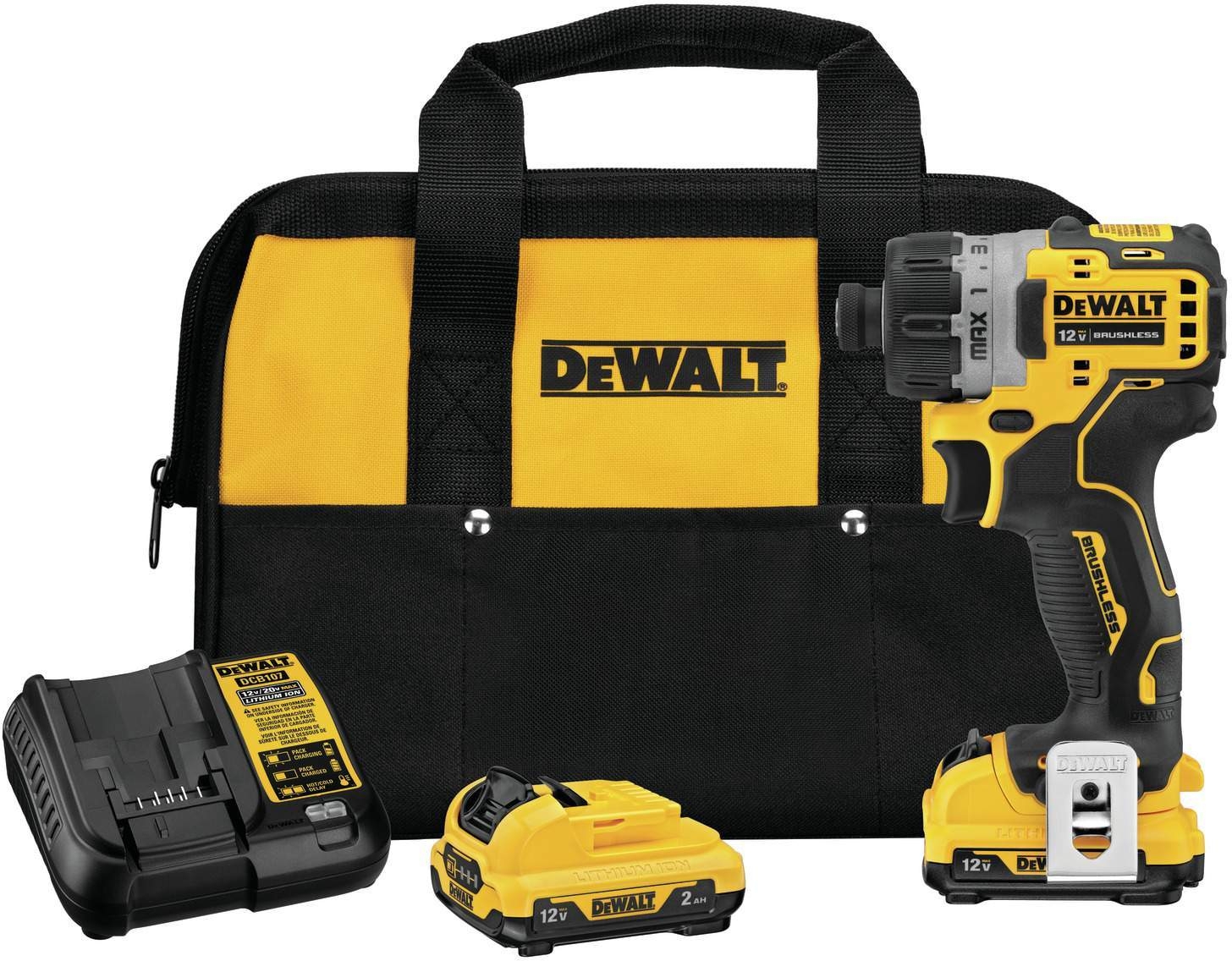 DeWALT DCF601F2 XTREME 12V MAX Brushless 1/4inch Cordless Screwdriver