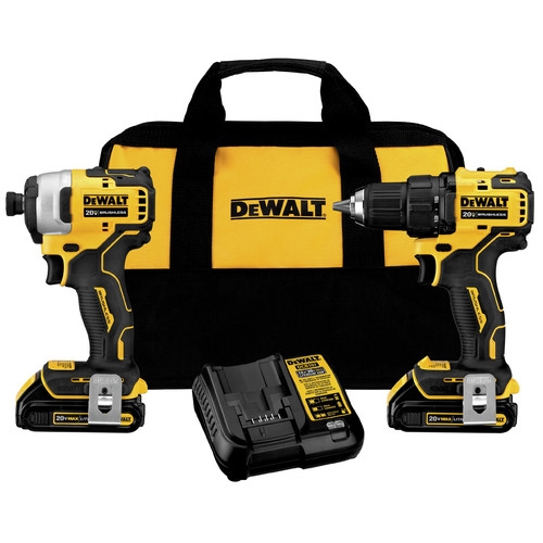 DEWALT DCK278C2 ATOMIC 20V MAX Li-Ion Brushless Compact Drill/Impact Combo Kit