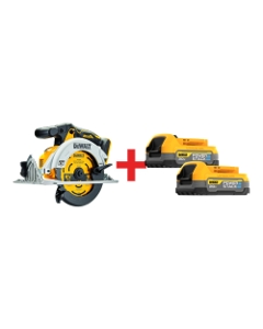 DeWalt 20V MAX 6-1/2-in. Brushless Circular Saw with 20V MAX POWERSTACK Compact Battery 2-Pack