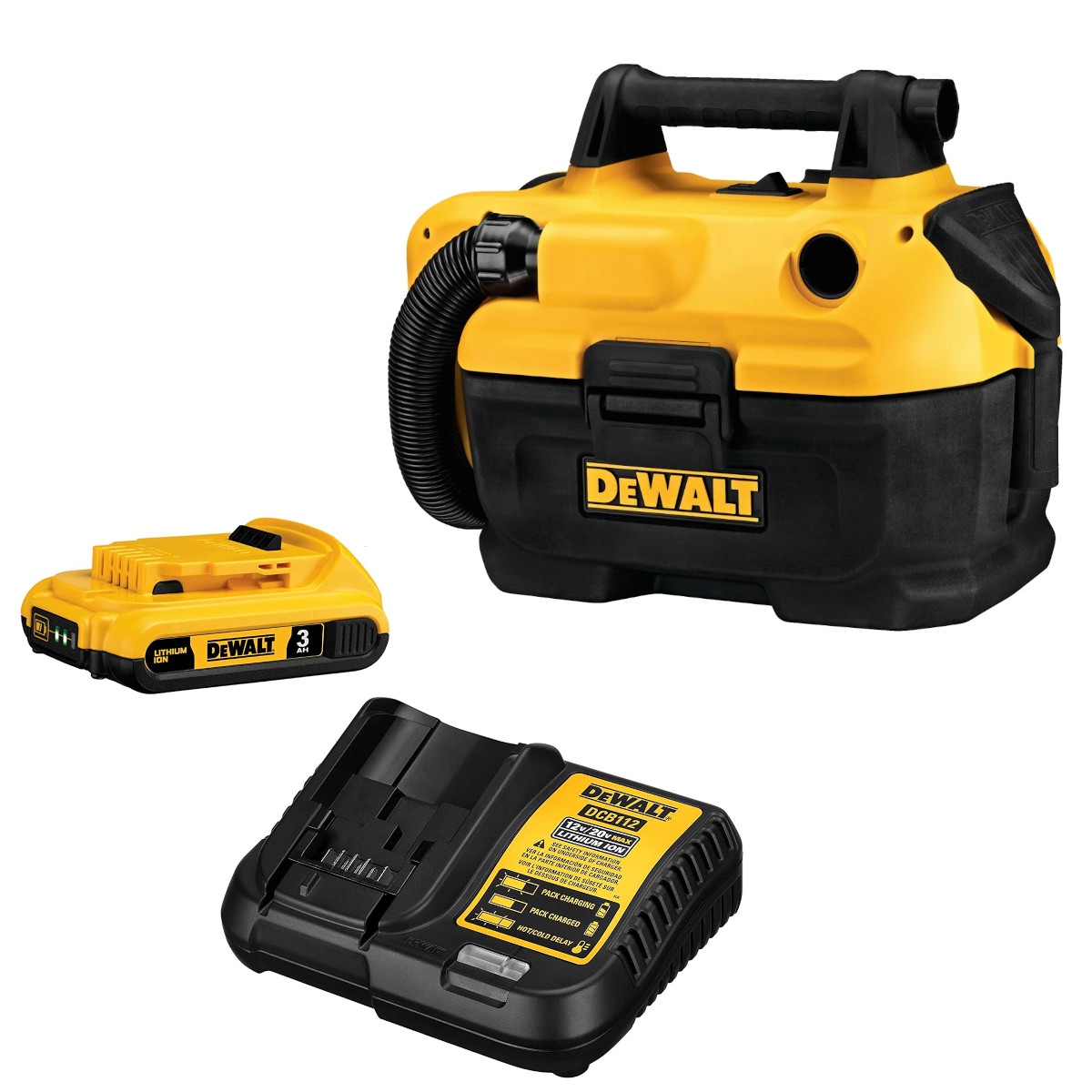 DeWALT DCV580H 18/20V MAX Cordless WetDry Vacuum with 3.0Ah Starter Kit