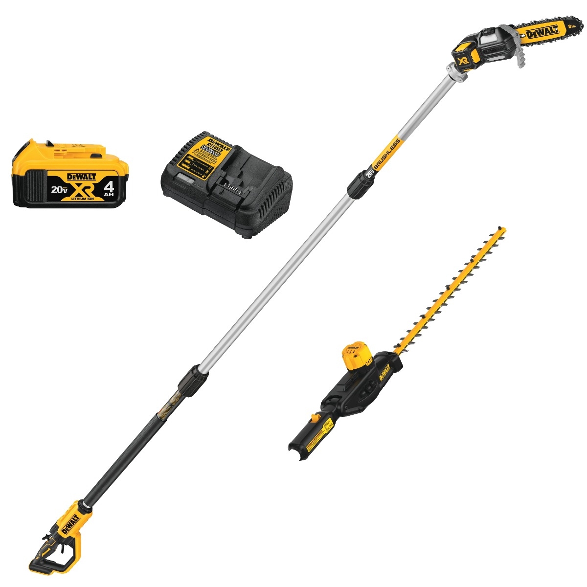 20V MAX 8in. Cordless Battery Powered Pole Saw, Tool Only