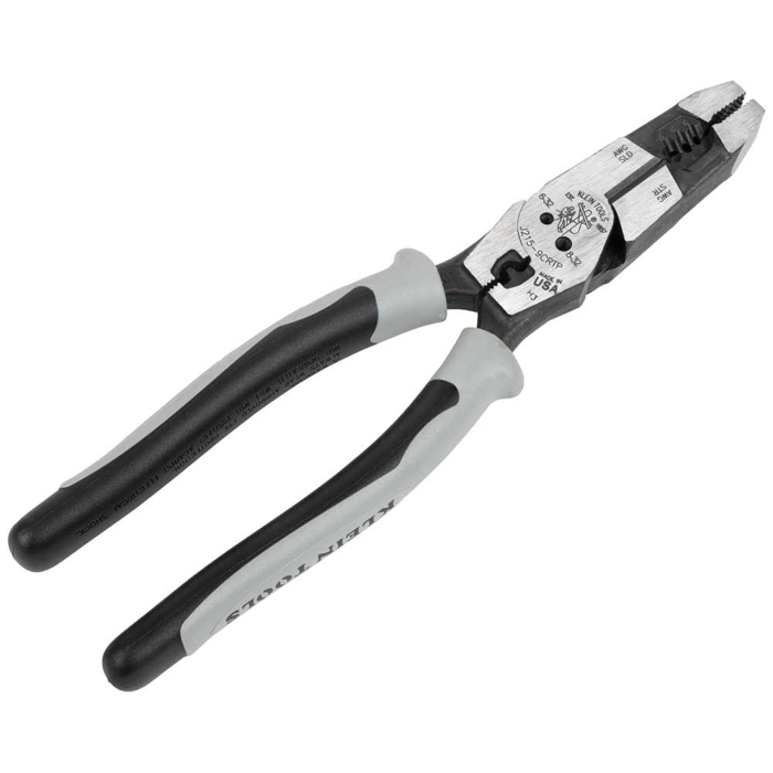 Klein Tools J2159CRTP Hybrid Pliers with Crimper, Fish Tape Puller