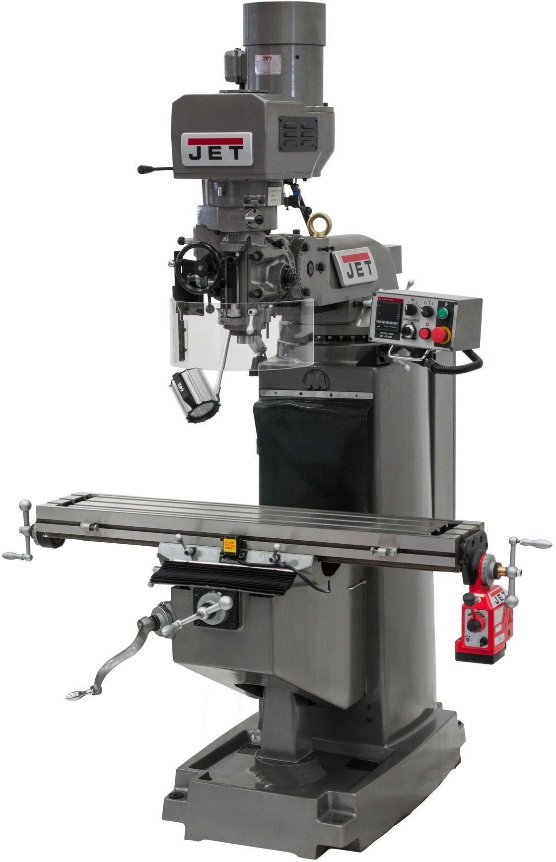 Jet Tools 690685 JTM 1050EVS2230 Mill With 2 Axis Acu Rite MilPwr G2 CNC Controller and Air Powered Draw Bar